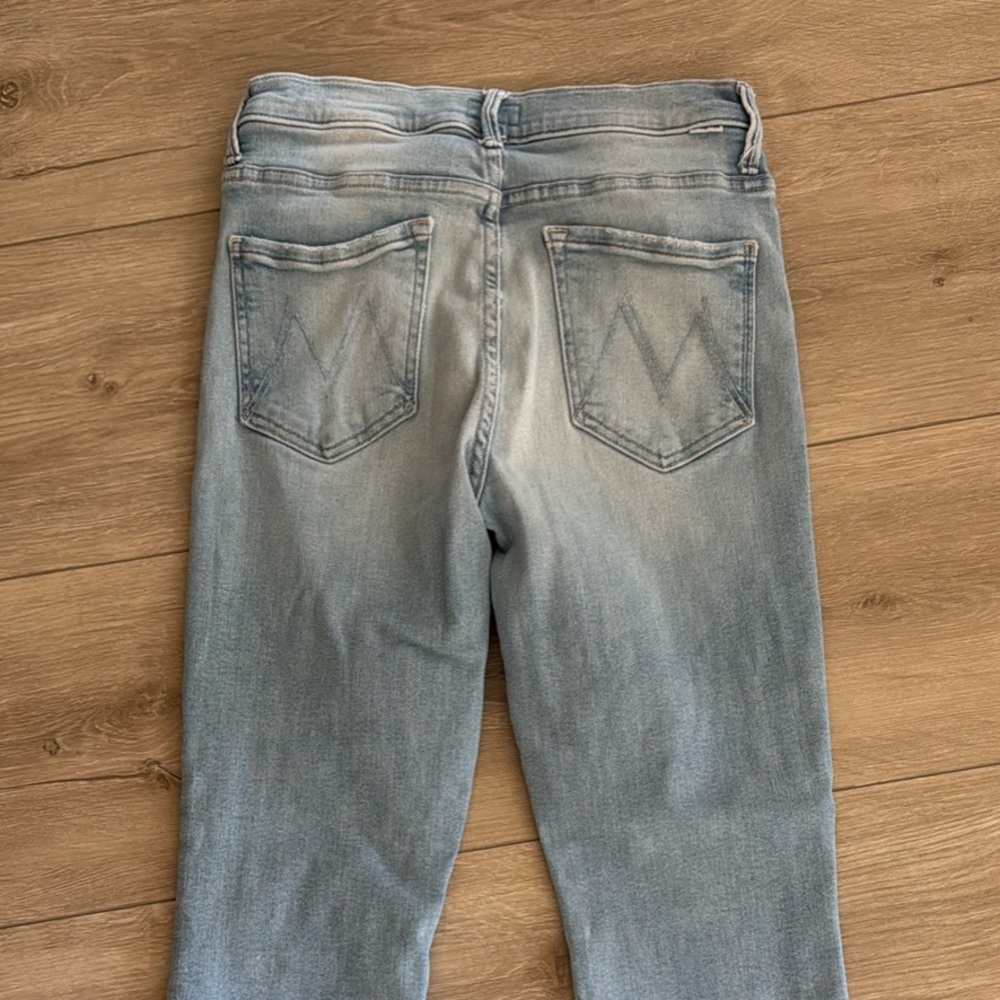 MOTHER Women's Light Blue Flare Jeans